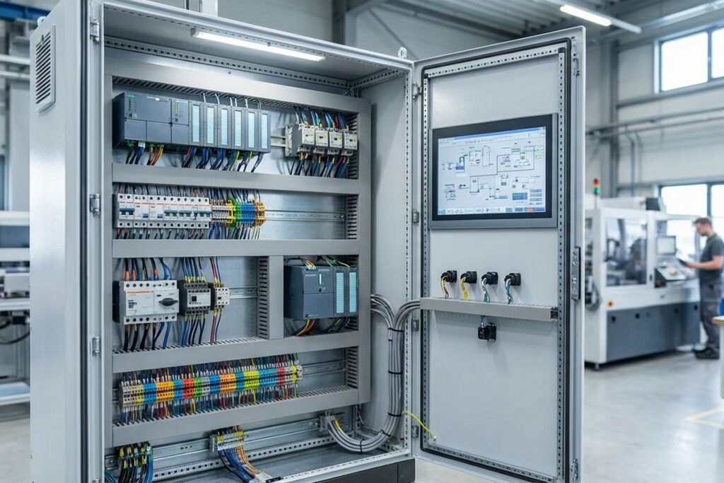 Painel de automação industrial